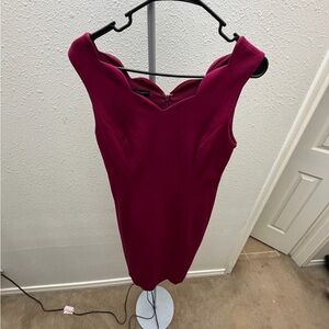 Talbots Magenta Strapless Sweetheart Dress